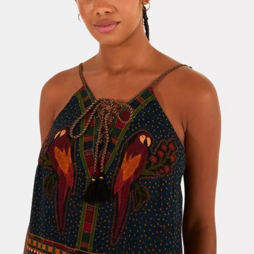 FARM Rio Multicolor Parrot Print Mini Dress - Picture 5 of 9